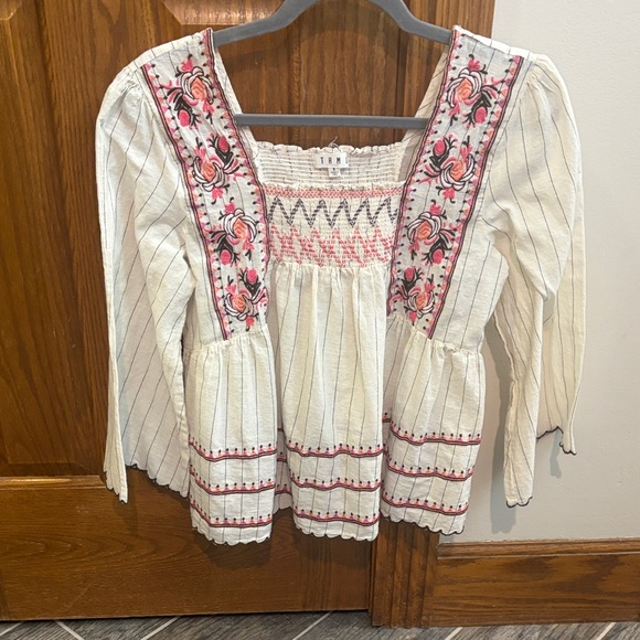 THML Embroidered Top, Small, Boho Cotton - Picture 1 of 16